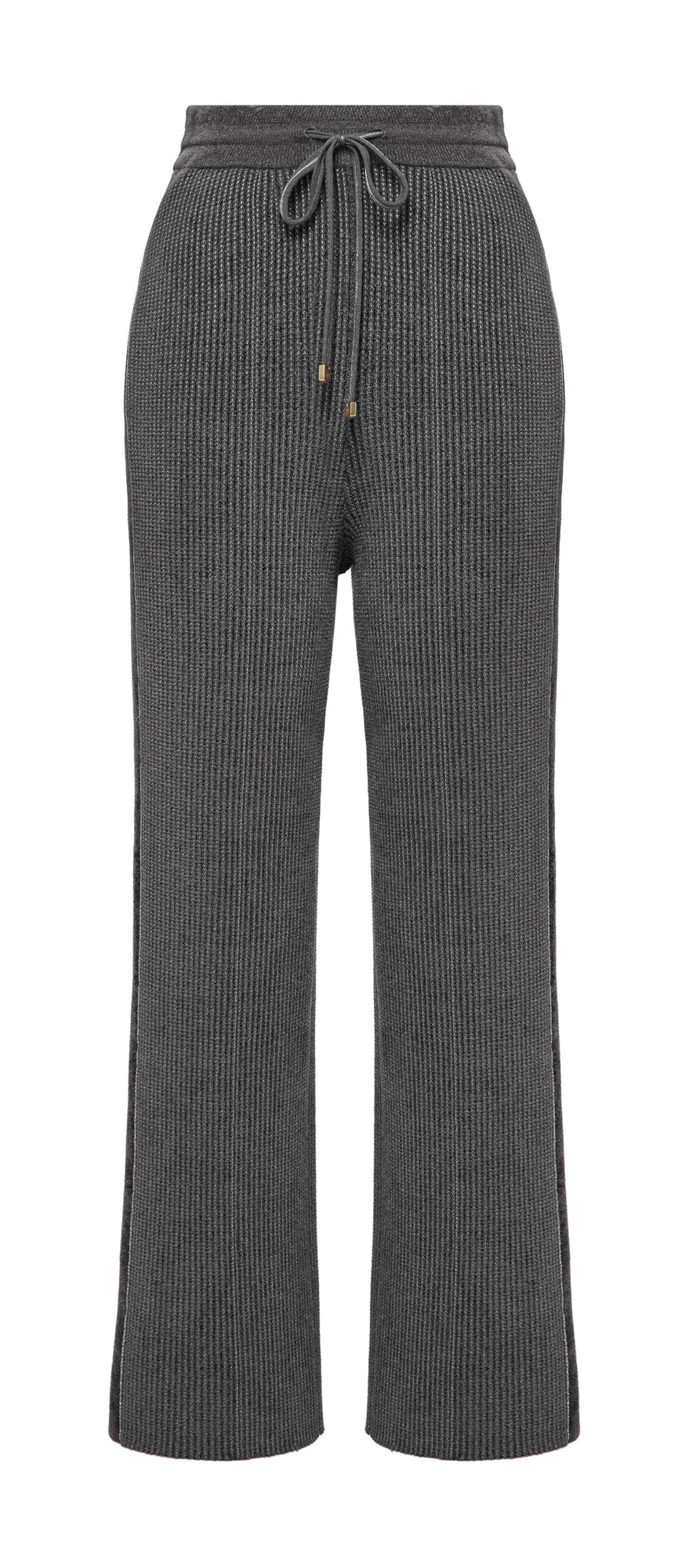 Ribbed Knit Pants | Grey