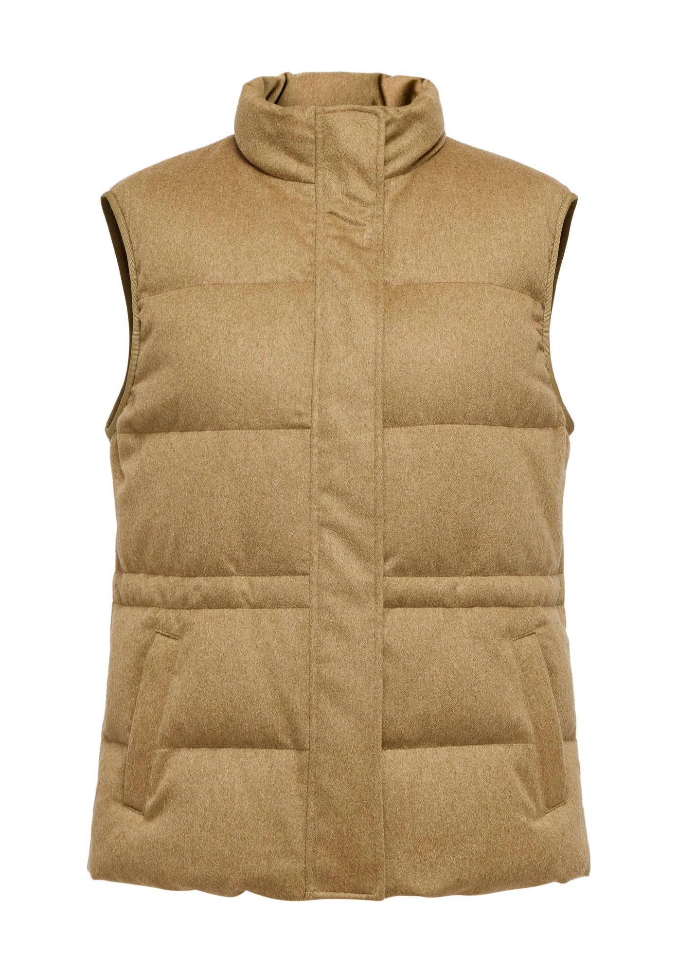 Quilted Vest | Camel