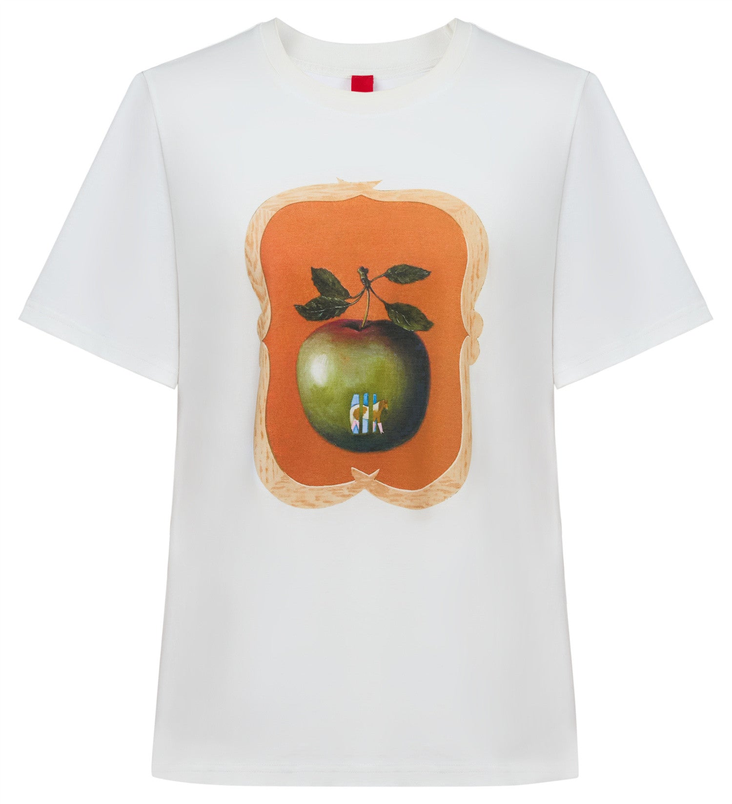 Artistic Silk-Cotton T-Shirt | White