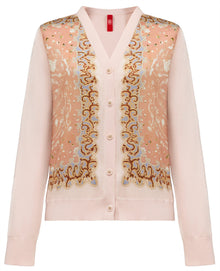 Mulberry Silk Wool Knit Sweater | Pink