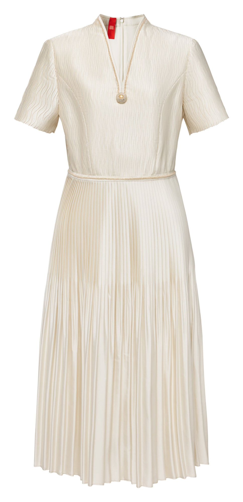 Elegant High-Waist Dress | Beige