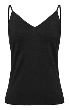Mulberry Silk Knit Tank Top | Black