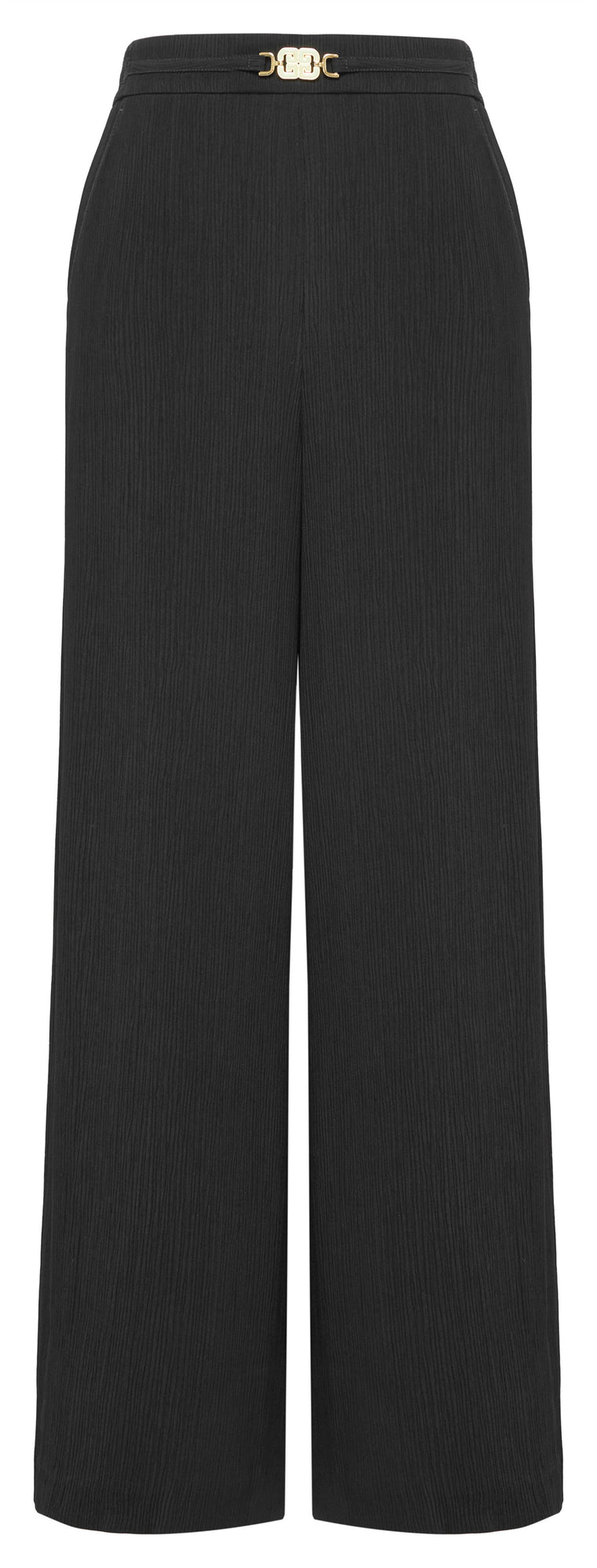 Straight-Leg Casual Pants | Black