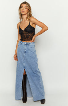 Eden Lace Cami Top | Black