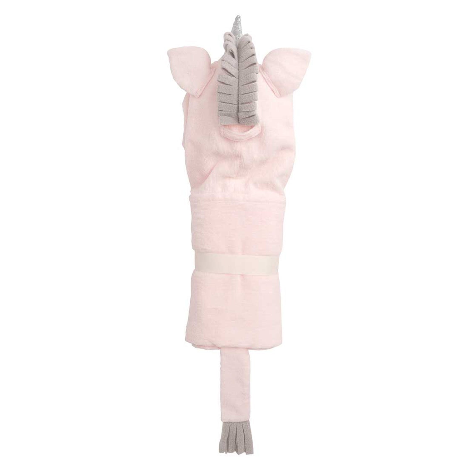 Girls | Pink Unicorn Hooded Baby Bath Wrap | Pink