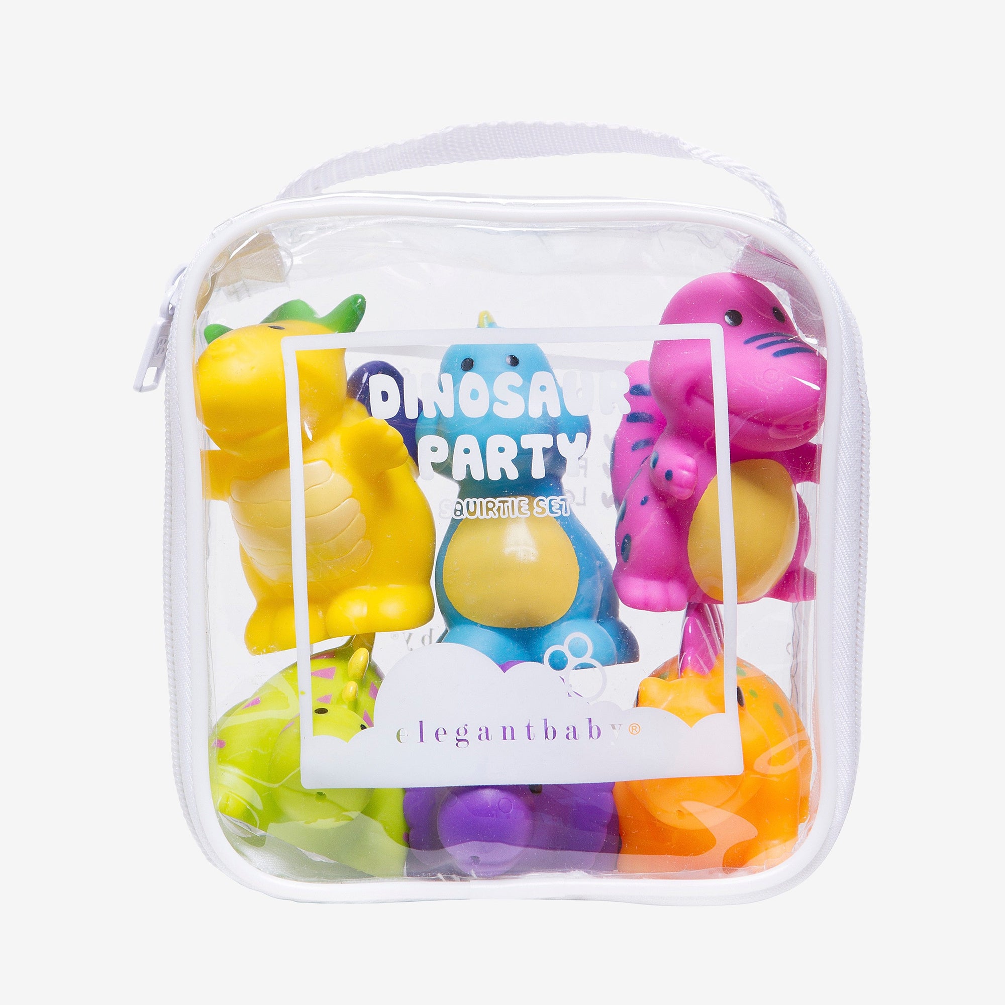 Unisex | Dinosaur Party Squirtie Baby Bath Toys | Multi