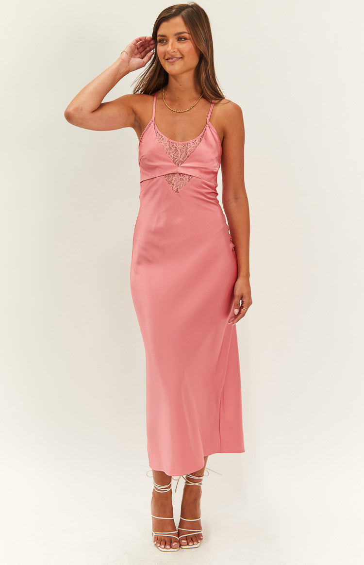 Elery Midi Dress | Pink
