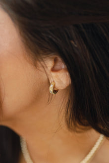 Ellie Earrings | Clear Crystal | 14K Gold Plated