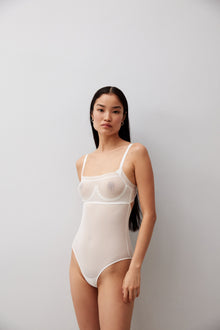 Kaia Underwire Bandeau Bodysuit | Ivory