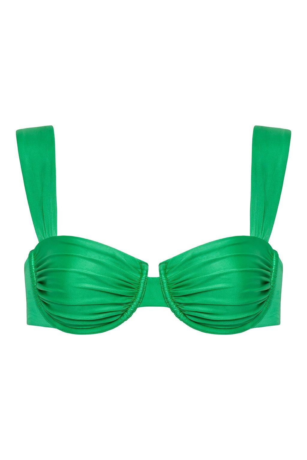 Bella Bikini Top | Emerald Shimmer