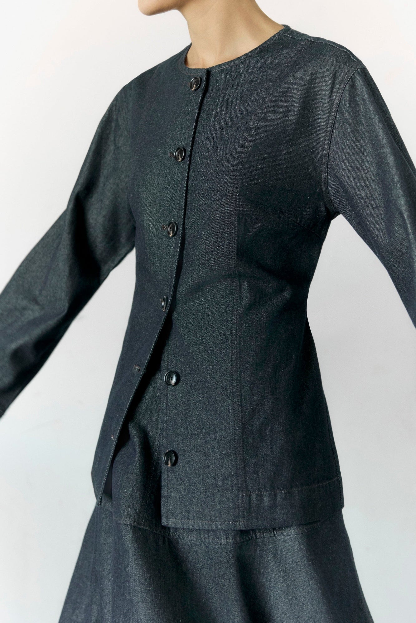 Charlotte | Emerson Cinch-Waist Denim Jacket in Size Small
