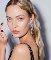 Estelle Chandelier Earrings in Crystal - Loren Hope