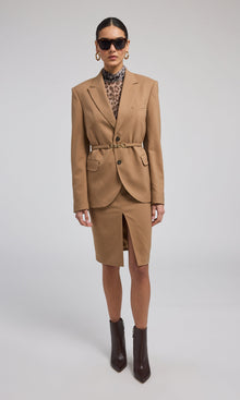 Alayna Suiting Skirt | Camel