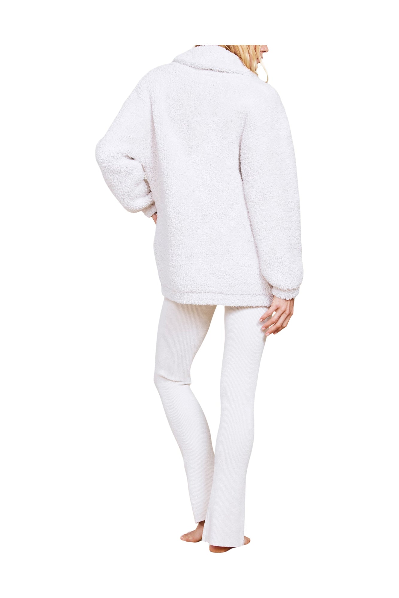 Womens | Cozychic Shearling Buttoned Jacket | Almond