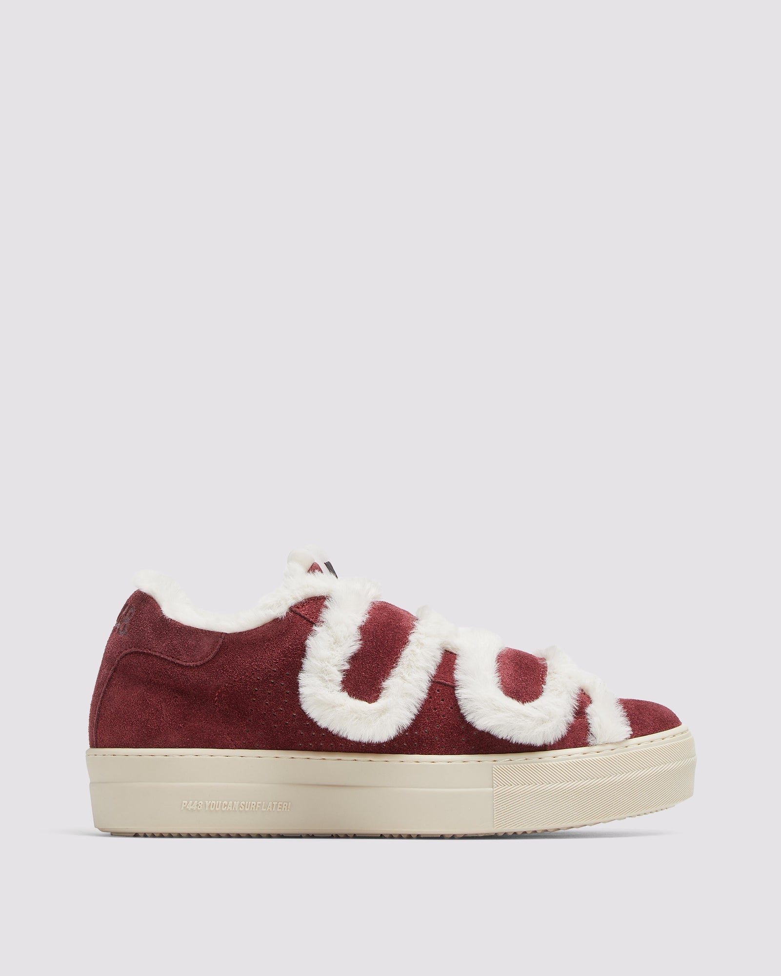 Women | Thea Sherpa Bord | Burgundy