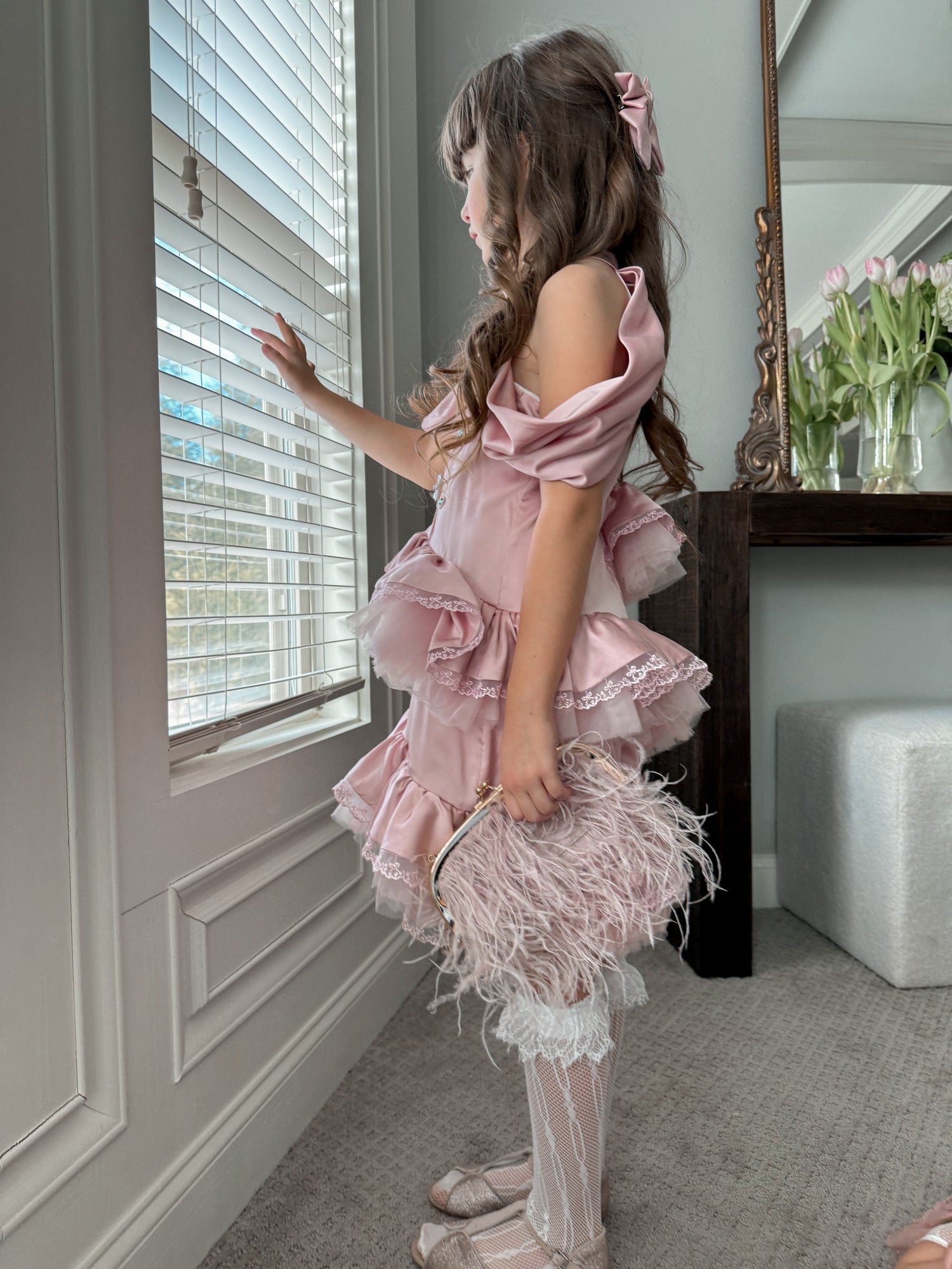 Baby Girls | Satin Ballerina Dress | Pink