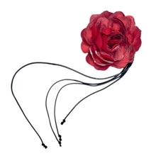 Victoria Flower Neck Tie | Red
