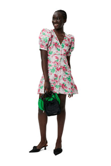 3D Jacquard Button Down Mini Dress | Sugar Plum