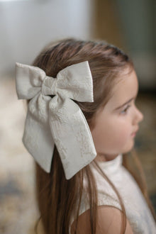 Eliza Petite Hair Bow | Beige
