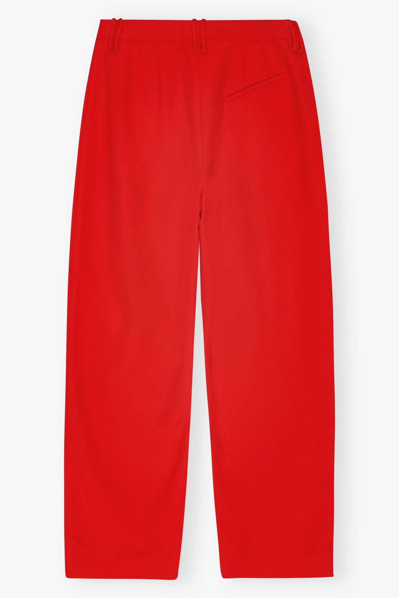 Light Twill Suiting Relaxed Pleated Pants | Barbados Cherry