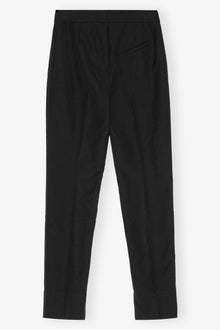 Light Twill Suiting Pants | Black