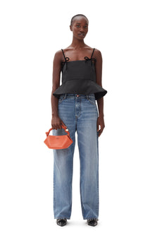 Duchesse Satin Top | Black