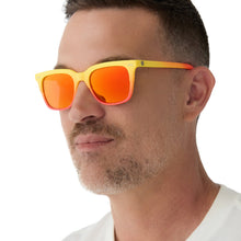 Unisex | Human Torch Sunglasses | Radiant Yellow To Orange Flame Fade | Blazing Red Orange Polarized Lenses