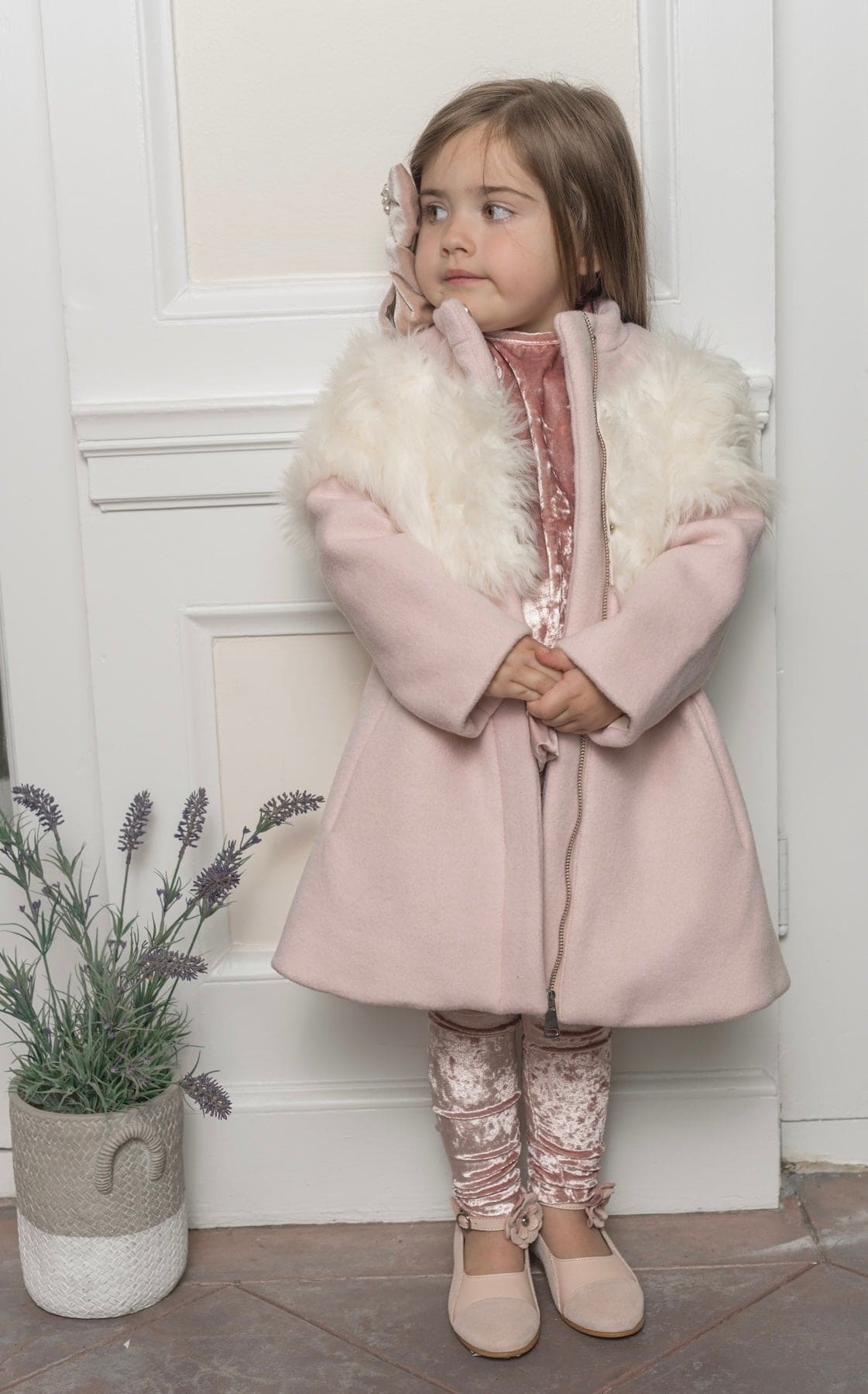 Baby Girls | Faina Wool Coat | Pink
