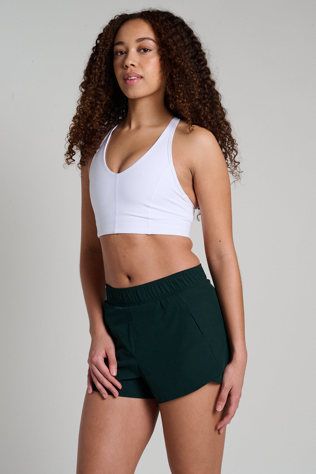 LNDR | Femme Fatale Sports Bra | White