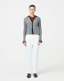 Fine Stripe Shirt | Black/Cream