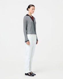 Fine Stripe Shirt | Black/Cream