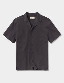 Men | Cotton Pique Camp Shirt | Phantom