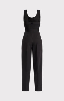 Fringe Jumpsuit With Tailored Pants | Black