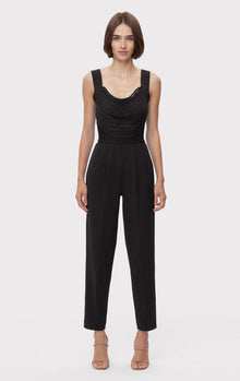 Fringe Jumpsuit With Tailored Pants | Black