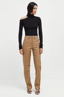 Aubrey Top | Black and Beige