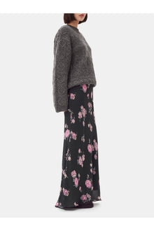 Floral Printed Crepe Maxi Skirt | Climbing Ivy