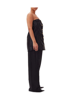 Foil Denim Corsage | Black