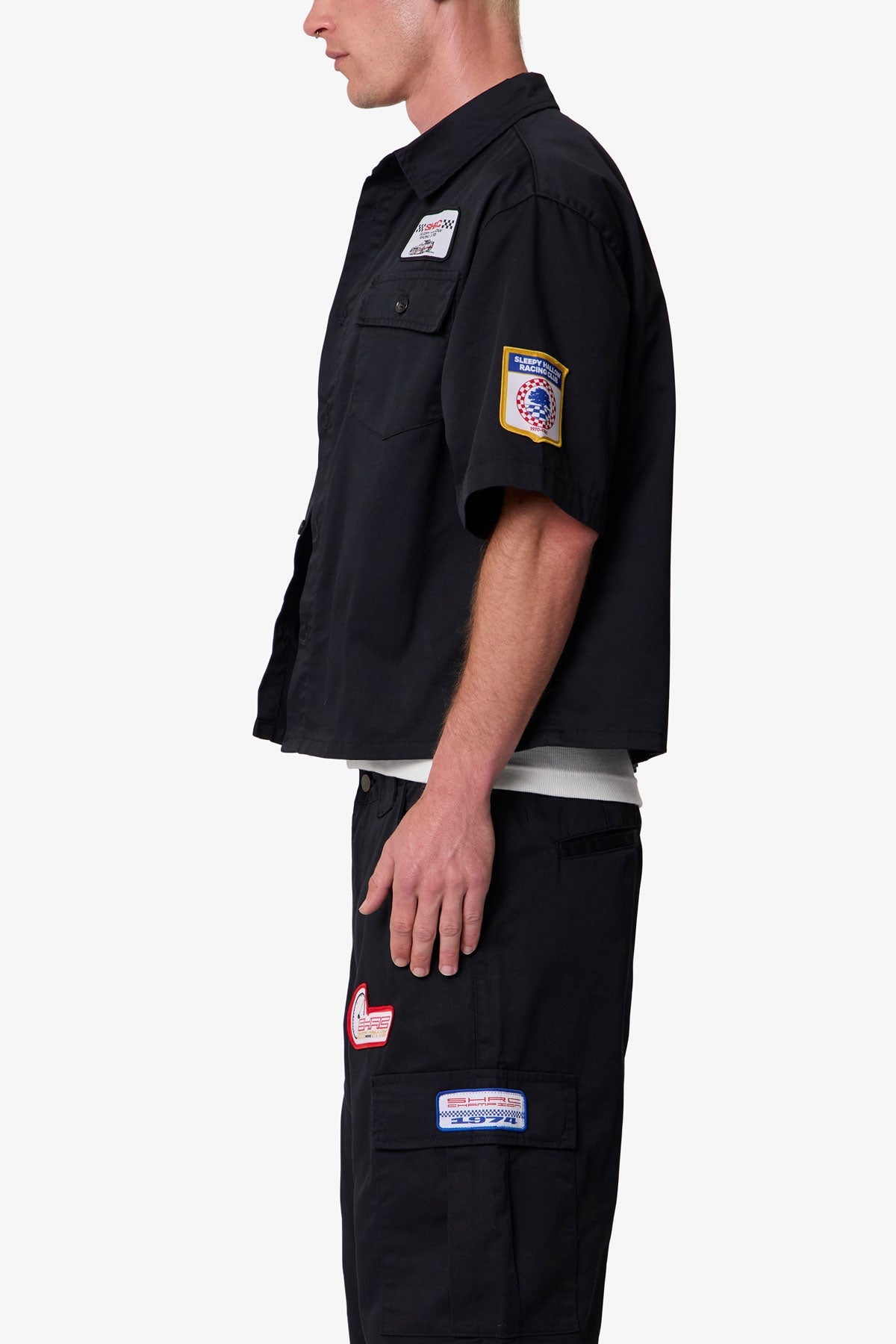 Front Pocket Work Shirt | Black