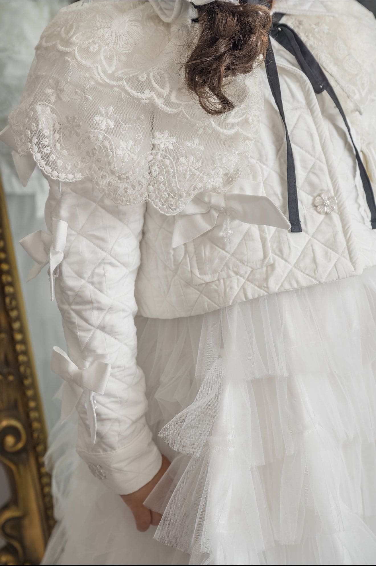Baby Girls | Poppy Quilted Jacket | White