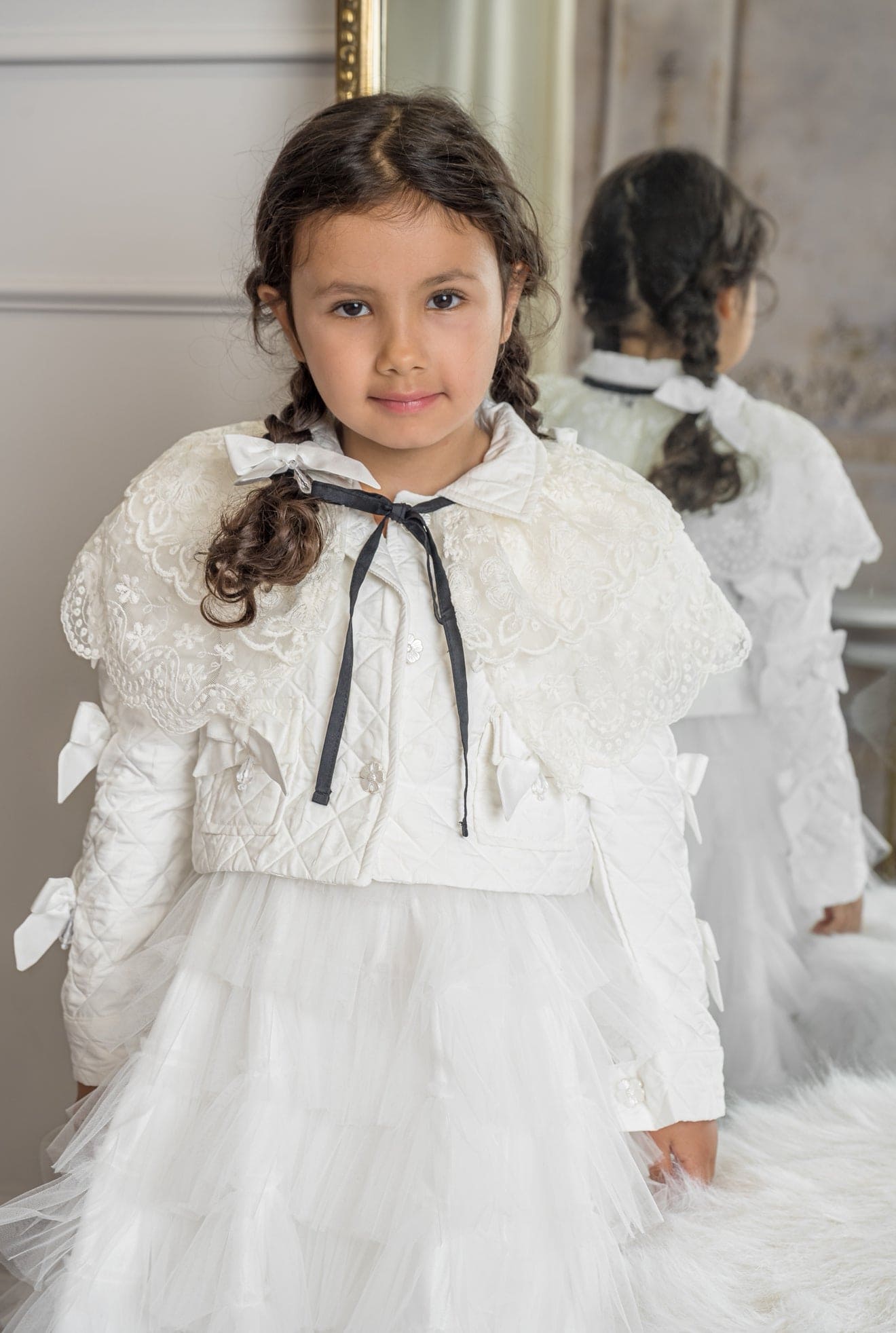 Baby Girls | Poppy Quilted Jacket | White