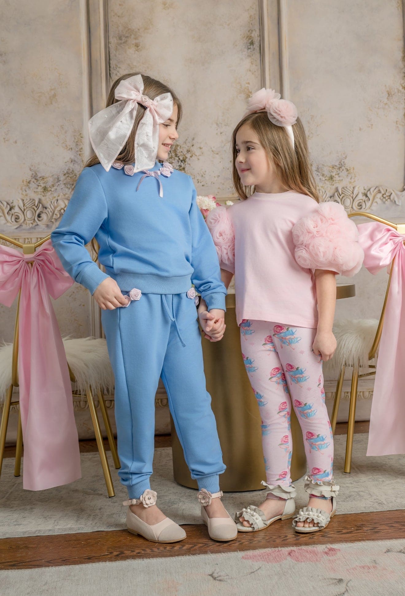 Baby Girls | Maya Cotton Lounge Pants | Blue