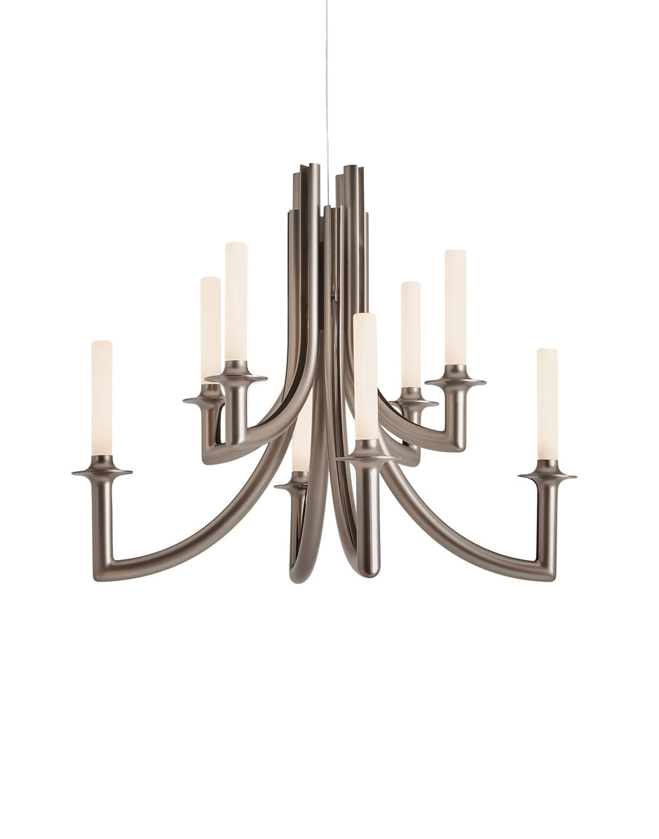Khan Metal Chandelier | Single | Matte Bronze