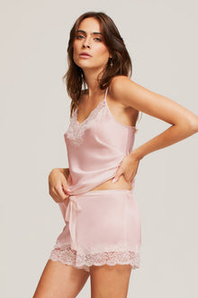 Lace Silk Cami | Bridal Rose