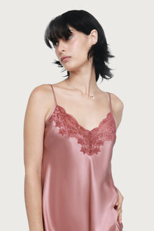Silk Lace Chemise | Mauve