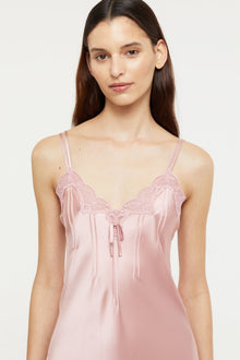 Silk Pintuck Chemise | Bridal Rose
