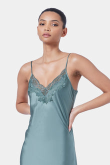 Silk Lace Slip | Moss