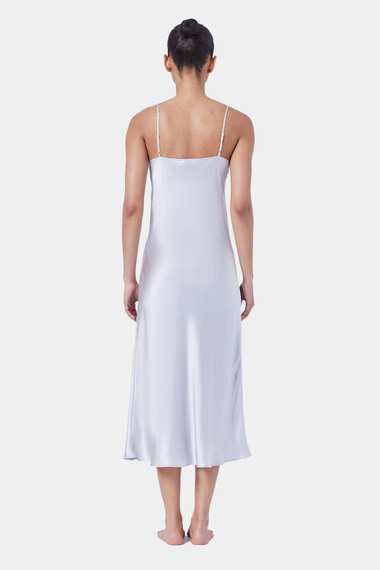 Silk Lace Slip | Silver