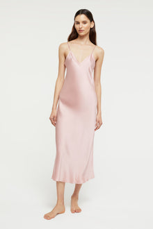 Silk V Neck Slip | Bridal Rose