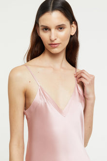 Silk V Neck Slip | Bridal Rose