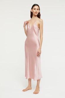 Silk V Neck Slip | Bridal Rose